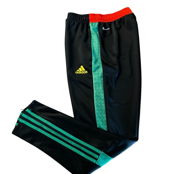 Adidas X Legos Black Joggers with Green LEGO Graphic Size Large - Picture 9 of 15